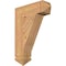 Ekena Millwork Traditional Arts & Crafts Smooth Bracket, Western Red Cedar, 5 1/2"W x 20"D x 28"H BKT06X20X28TRA03SWR - alternate 1